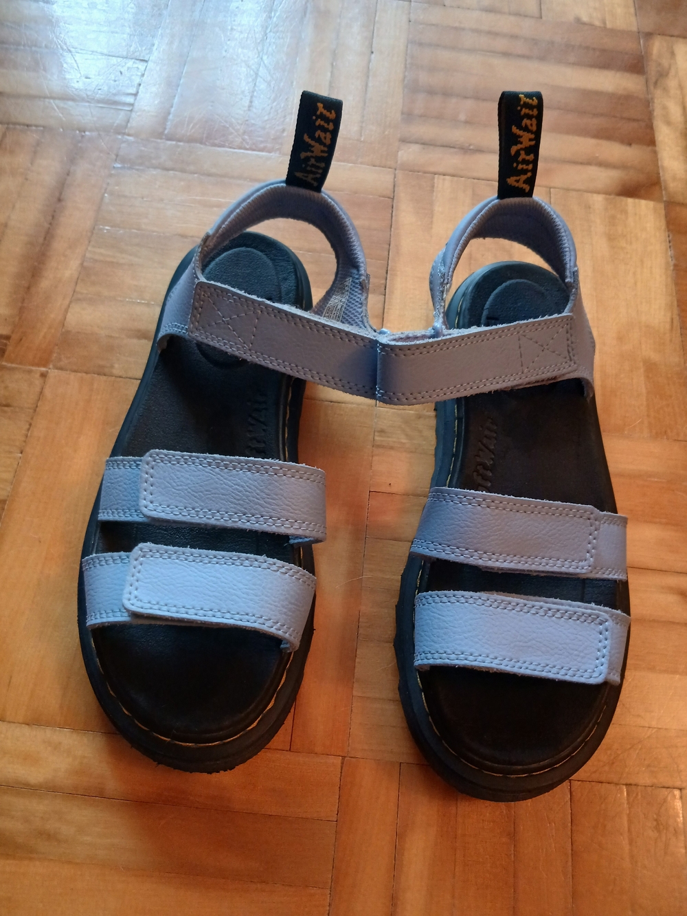 Dr. Martens Zen-blue Kids Triple-Strap Sandals with Back Loop